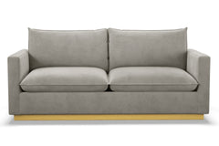 Olivia Queen Size Sleeper Sofa Bed :: Leg Finish: Natural / Sleeper Option: Deluxe Innerspring Mattress