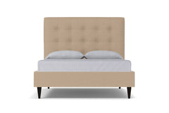 Palmer Drive Upholstered Platform Bed :: Leg Finish: Espresso / Size: Full