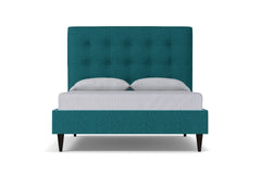 Palmer Drive Upholstered Platform Bed :: Leg Finish: Espresso / Size: King