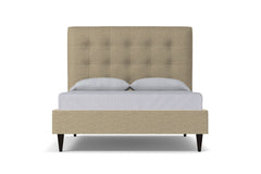 Palmer Drive Upholstered Platform Bed :: Leg Finish: Espresso / Size: California King