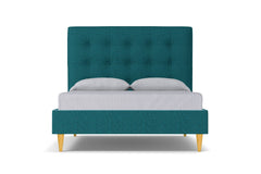 Palmer Drive Upholstered Platform Bed :: Leg Finish: Natural / Size: King