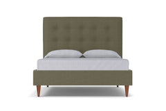 Palmer Drive Upholstered Platform Bed :: Leg Finish: Pecan / Size: Full