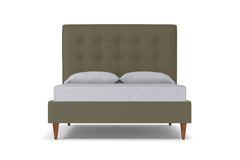 Palmer Drive Upholstered Platform Bed :: Leg Finish: Pecan / Size: California King