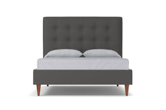 Palmer Drive Upholstered Platform Bed :: Leg Finish: Pecan / Size: Full