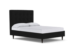 Palmer Drive Upholstered Platform Bed :: Leg Finish: Espresso / Size: California King