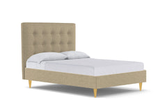 Palmer Drive Upholstered Platform Bed :: Leg Finish: Natural / Size: Full