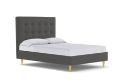 Palmer Drive Upholstered Platform Bed :: Leg Finish: Natural / Size: Full