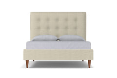 Palmer Drive Upholstered Platform Bed :: Leg Finish: Pecan / Size: Full