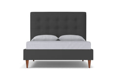 Palmer Drive Upholstered Platform Bed :: Leg Finish: Pecan / Size: California King