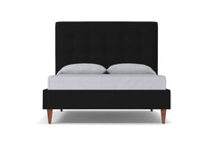 Palmer Drive Upholstered Platform Bed :: Leg Finish: Pecan / Size: Queen