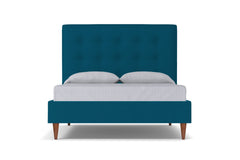 Palmer Drive Upholstered Platform Bed :: Leg Finish: Pecan / Size: Full