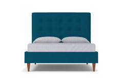 Palmer Drive Upholstered Platform Bed :: Leg Finish: Pecan / Size: California King