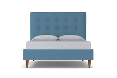Palmer Drive Upholstered Platform Bed :: Leg Finish: Pecan / Size: California King