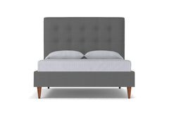 Palmer Drive Upholstered Platform Bed :: Leg Finish: Pecan / Size: Full