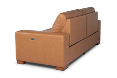 Rodeo Reclining Leather Sofa with Power Footrests