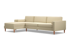 Samson 2pc Sectional Sofa :: Leg Finish: Pecan / Configuration: LAF - Chaise on the Left