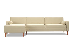 Samson 2pc Sectional Sofa :: Leg Finish: Pecan / Configuration: LAF - Chaise on the Left