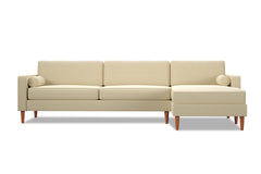 Samson 2pc Sectional Sofa :: Leg Finish: Pecan / Configuration: RAF - Chaise on the Right