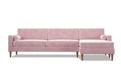 Samson 2pc Sectional Sofa :: Leg Finish: Pecan / Configuration: RAF - Chaise on the Right