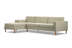 Samson 2pc Sectional Sofa :: Leg Finish: Pecan / Configuration: LAF - Chaise on the Left