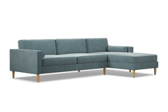 Samson 2pc Sectional Sofa :: Leg Finish: Natural / Configuration: RAF - Chaise on the Right