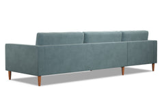 Samson 2pc Sectional Sofa :: Leg Finish: Pecan / Configuration: LAF - Chaise on the Left