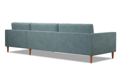 Samson 2pc Sectional Sofa :: Leg Finish: Pecan / Configuration: RAF - Chaise on the Right