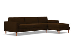 Samson 2pc Sectional Sofa :: Leg Finish: Pecan / Configuration: RAF - Chaise on the Right