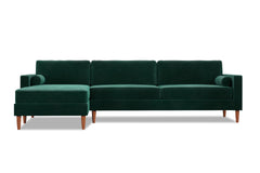 Samson 2pc Sectional Sofa :: Leg Finish: Pecan / Configuration: LAF - Chaise on the Left