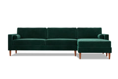 Samson 2pc Sectional Sofa :: Leg Finish: Pecan / Configuration: RAF - Chaise on the Right