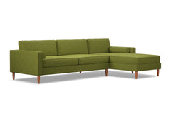 Samson 2pc Sectional Sofa :: Leg Finish: Pecan / Configuration: RAF - Chaise on the Right