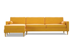 Samson 2pc Sectional Sofa :: Leg Finish: Natural / Configuration: LAF - Chaise on the Left