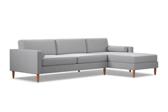 Samson 2pc Sectional Sofa :: Leg Finish: Pecan / Configuration: RAF - Chaise on the Right