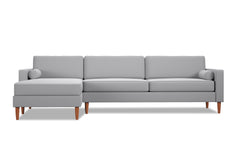 Samson 2pc Sectional Sofa :: Leg Finish: Pecan / Configuration: LAF - Chaise on the Left