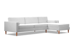 Samson 2pc Sectional Sofa :: Leg Finish: Pecan / Configuration: RAF - Chaise on the Right