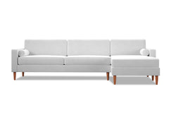 Samson 2pc Sectional Sofa :: Leg Finish: Pecan / Configuration: RAF - Chaise on the Right