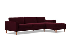 Samson 2pc Sectional Sofa :: Leg Finish: Pecan / Configuration: RAF - Chaise on the Right