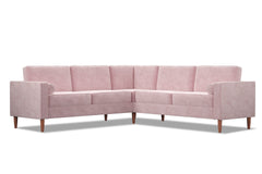 Samson 2pc L-Sectional Sofa :: Leg Finish: Pecan
