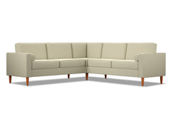 Samson 2pc L-Sectional Sofa :: Leg Finish: Pecan