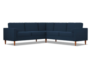 Samson 2pc L-Sectional w/ Loveseat :: Leg Finish: Pecan