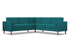 Samson 2pc L-Sectional Sofa :: Leg Finish: Pecan