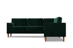 Samson 2pc L-Sectional Sofa :: Leg Finish: Pecan