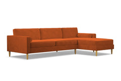 Samson 2pc Sectional Sofa :: Leg Finish: Natural / Configuration: RAF - Chaise on the Right