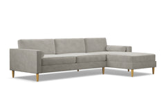 Samson 2pc Sectional Sofa :: Leg Finish: Natural / Configuration: RAF - Chaise on the Right