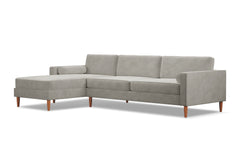 Samson 2pc Sectional Sofa :: Leg Finish: Pecan / Configuration: LAF - Chaise on the Left