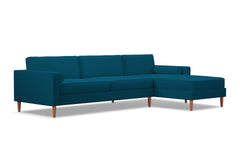 Samson 2pc Sectional Sofa :: Leg Finish: Pecan / Configuration: RAF - Chaise on the Right