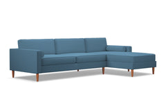 Samson 2pc Sectional Sofa :: Leg Finish: Pecan / Configuration: RAF - Chaise on the Right