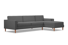 Samson 2pc Sectional Sofa :: Leg Finish: Pecan / Configuration: RAF - Chaise on the Right