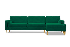 Samson 2pc Sectional Sofa :: Leg Finish: Natural / Configuration: RAF - Chaise on the Right