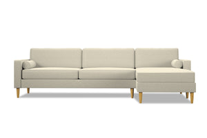 Samson 2pc Sectional Sofa :: Leg Finish: Natural / Configuration: RAF - Chaise on the Right